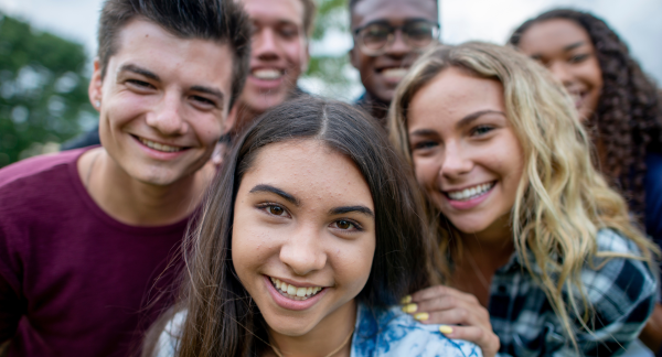 photo of smiling students